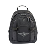 Black nylon backpack for men