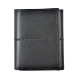 Black Leather Trifold Wallet