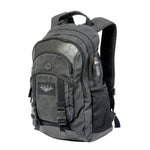 Black backpack with multiple pockets