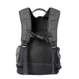 Black backpack with padded material